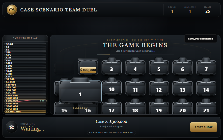 Screenshot of Case by Case