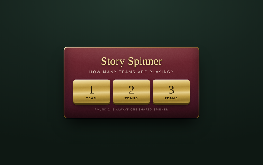 Screenshot of Story Spinner — Scenario Reels