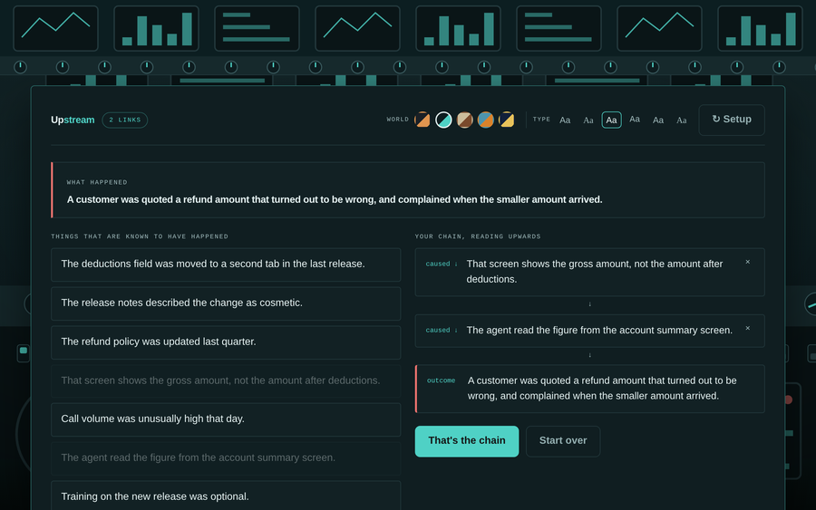 Screenshot of Upstream